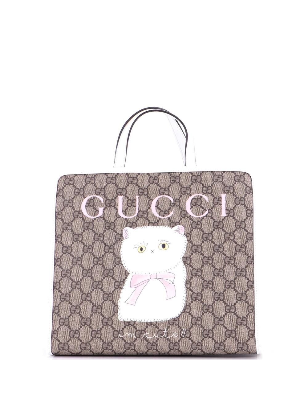 Gucci Children's Tote Printed Gg Coated #322557G81B